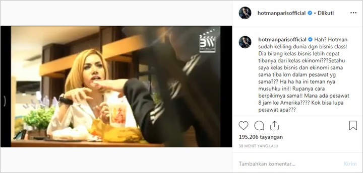 Hotman Paris Tertawakan Ucapan Barbie Kumalasari Soal ke Amerika Cuma Butuh 8 Jam