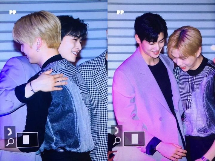 Manisnya Cha Eunwoo dan Kang Daniel Saling Sapa Hingga Pelukan Disebut Momen Langka