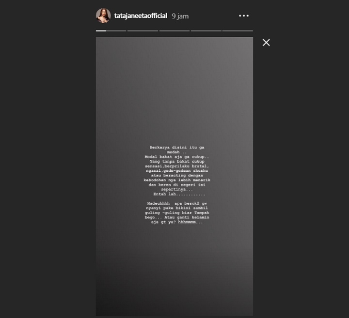 Tata Janeeta Gemas Artis Sensasi