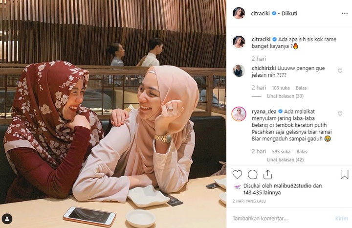 Citra Kirana Bahas Soal Rezky Aditya Bareng Ryana Dea?