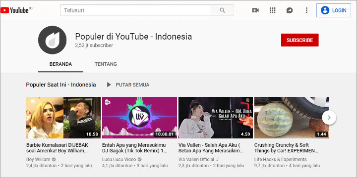 Trending YouTube