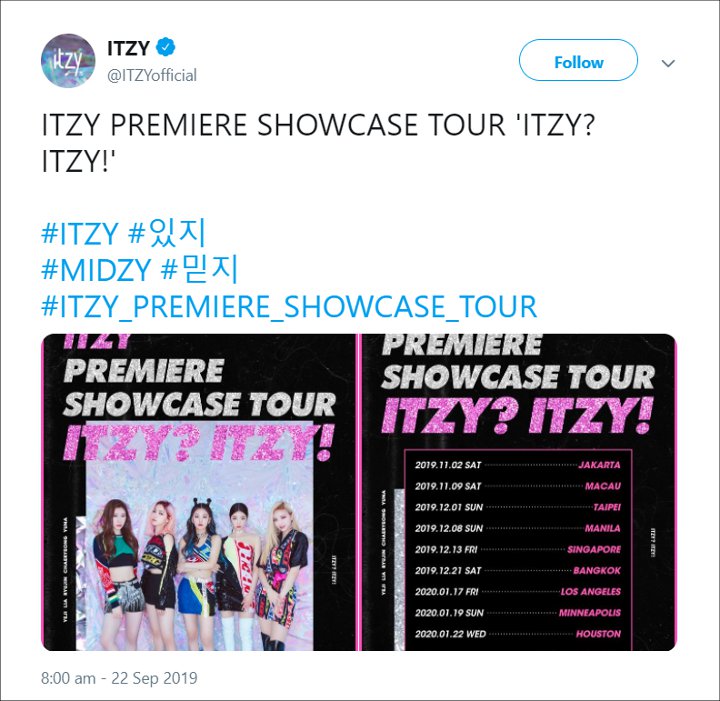 ITZY Di Kabar kan Keluarkan Jadwal Showcase Nya Yang Pertama Di Jakarta
