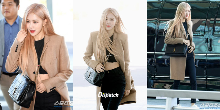 Dandanan Modis Rose BLACKPINK Menuju Paris Dipuji Habis-Habisan