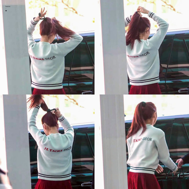 Suzy Mendadak Ikat Rambutnya di Bandara