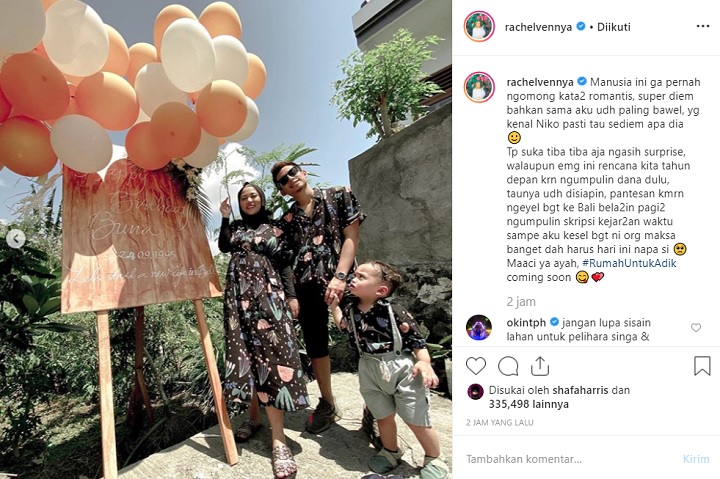 Komentar Niko dan Ekspresi Xabiru di Ultah Rachel Vennya