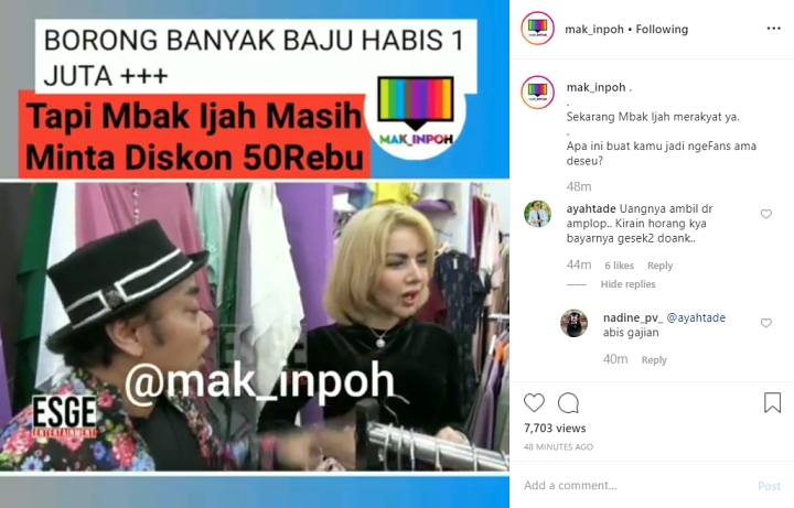 Barbie Kumalasari Borong Banyak Baju Minta Didiskon, Keluarkan Uang Dari Amplop Jadi Sorotan