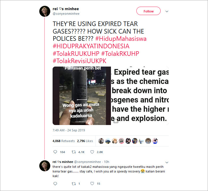 Viral Polisi Gunakan Gas Air Mata Kedaluwarsa Untuk Amankan Demo