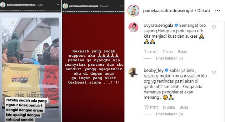 Pamela Safitri Banjir Dukungan