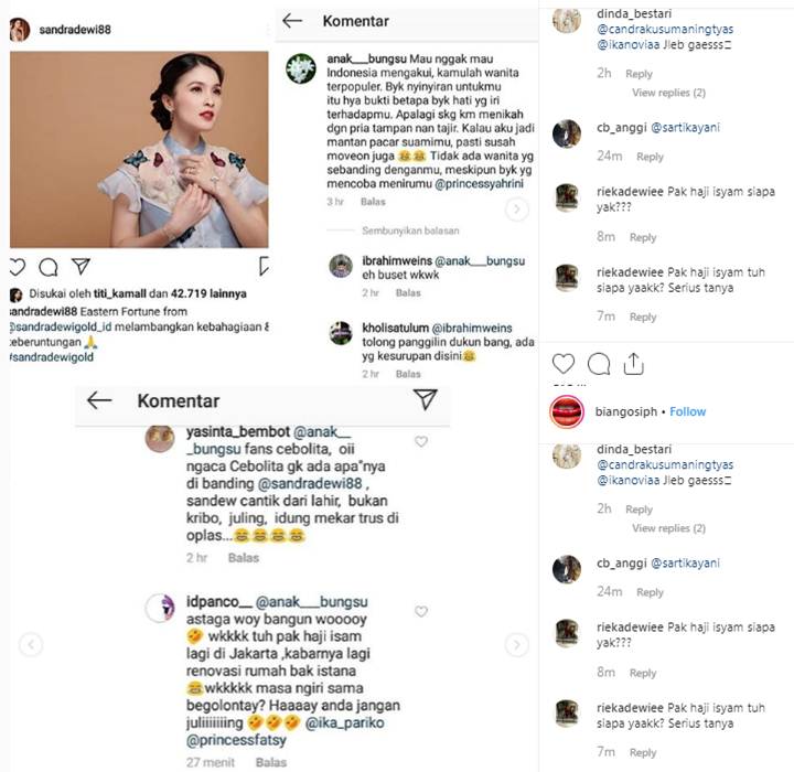 Fans Syahrini Serang Sandra Dewi