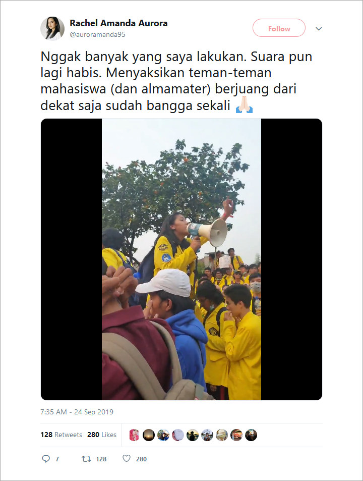 Rachel Amanda Video Demo Mahasiswa