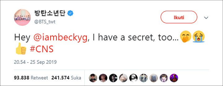 BTS mention Becky G