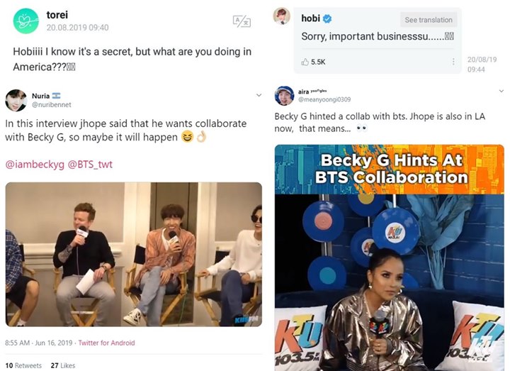 Dikabarkan Berkolaborasi Bareng BTS, Momen J-Hope Ke Amerika Buat \'Bisnis\' Bareng Becky G?