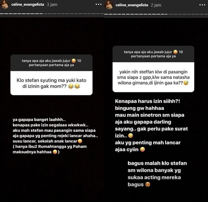 Reaksi Celine