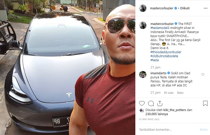 Deddy Corbuzier Pamer Mobil Mewah Baru