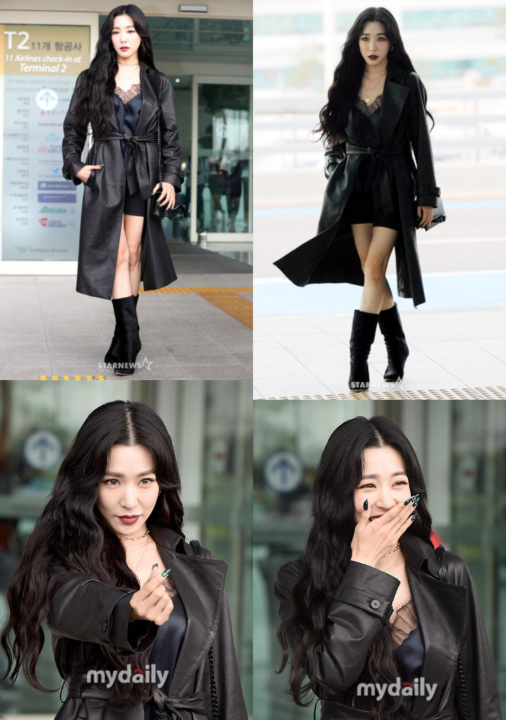 Tiffany SNSD Seksi Pakai Lingerie dan Celana Pendek Ketat Menuju Jakarta