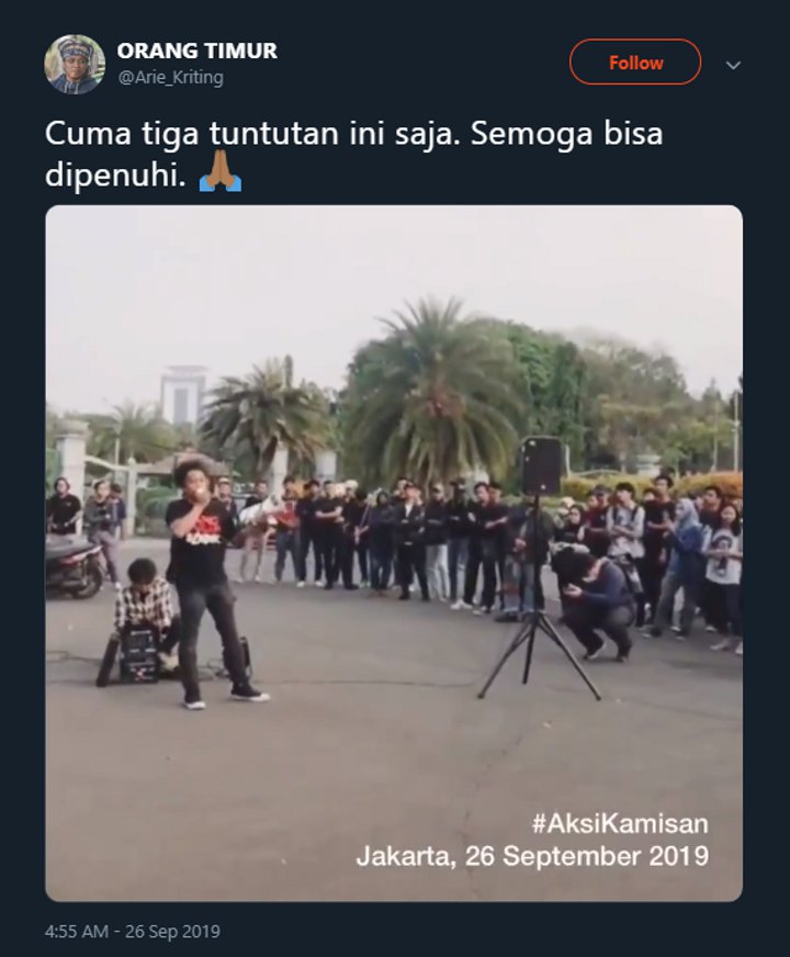 Prihatin Dengan Kerusuhan Di Papua, Arie Kriting Ikut Orasi Di Istana Presiden