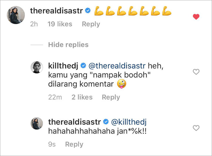 Komentar Dian Sastro di Instagram Kill The DJ