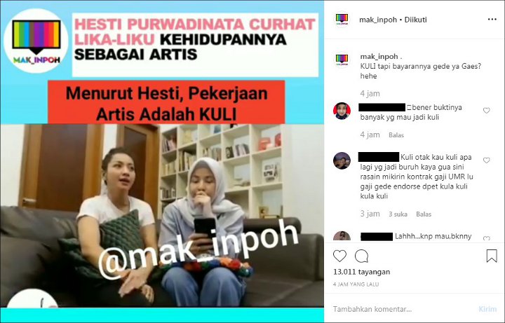 Hesti dan Natasha Bicara Soal Pekerjaan Artis