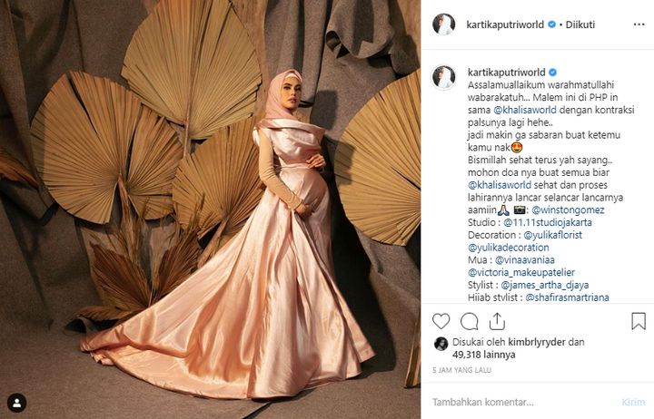 Kartika Putri Alami Kontraksi Palsu