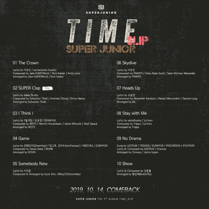 Super Junior Ungkap Tracklist Untuk Album Comeback \'Time Slip\', Bakal Bawakan 10 Lagu