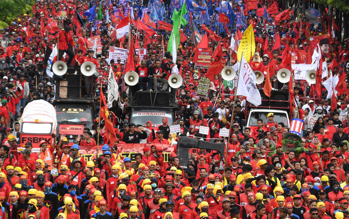 Tolak Kenaikan Iuran BPJS, Serikat Buruh Geruduk Kemenkeu