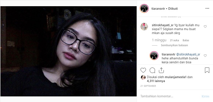 Komentar Netter dan Balasan Tiara