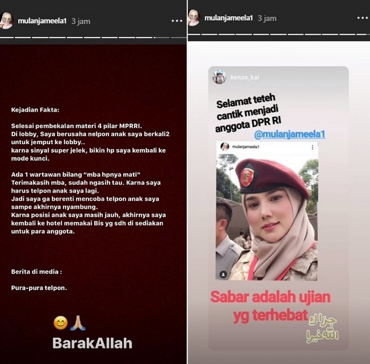 Mulan Jameela Klarifikasi Soal Kebohongan