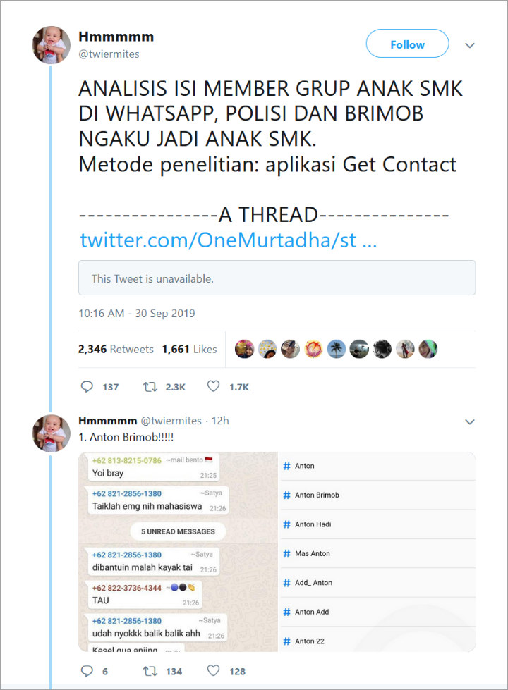 Warganet Tuding Polisi Sebar Hoaks Soal Demo Siswa STM, Begini Tanggapan Polri