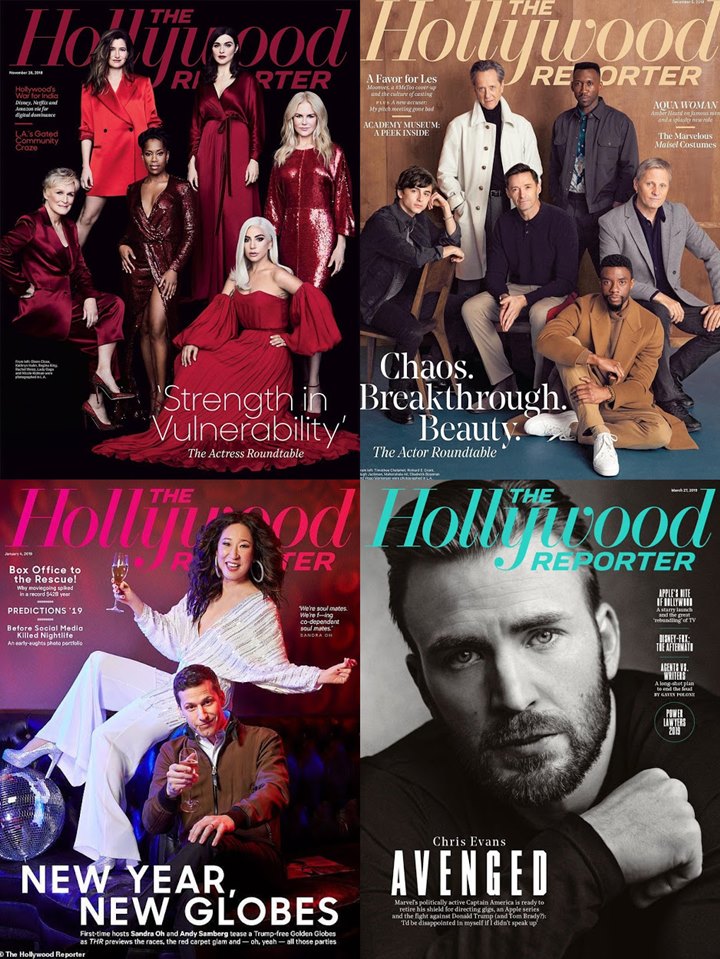 Model-Model Sampul \'The Hollywood Reporter\'