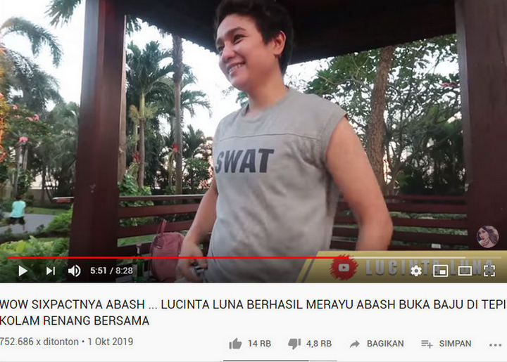 Reaksi abash Usai Lucinta Luna Tantang Buka Baju