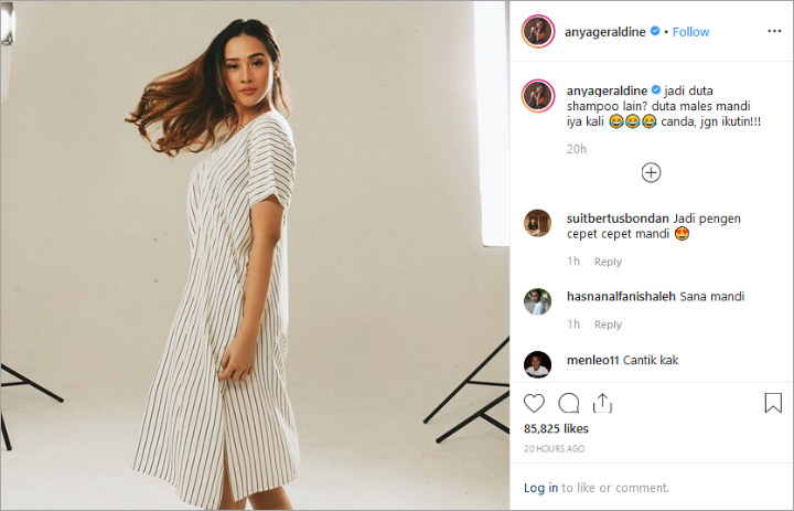 Anya Geraldine Mau Jadi Duta Malas Mandi