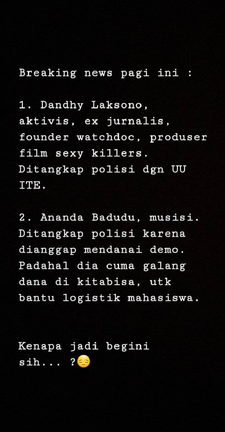 InstaStory Dian Sastro