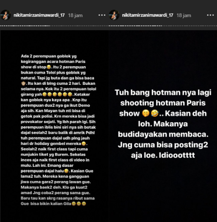 Nikita Mirzani Sebut Ada 2 Perempuan Yang Senang ‘Hotman Paris Show’ Dihentikan