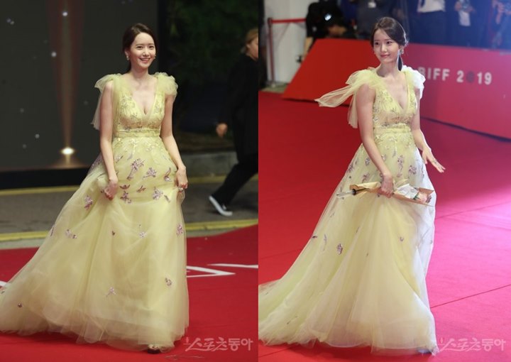 Yoona SNSD Cantik Bersinar Umbar Belahan Dada di Red Carpet BIFF 2019-2