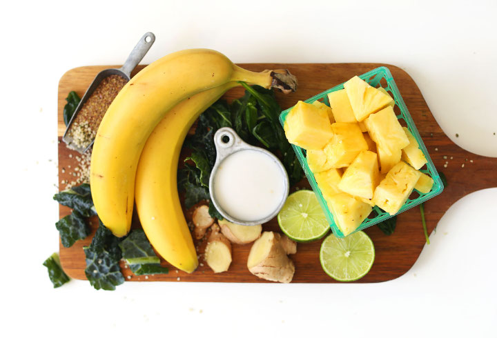 Jus Nanas Pisang Dan Air Kelapa Yang Manis Dan Segar
