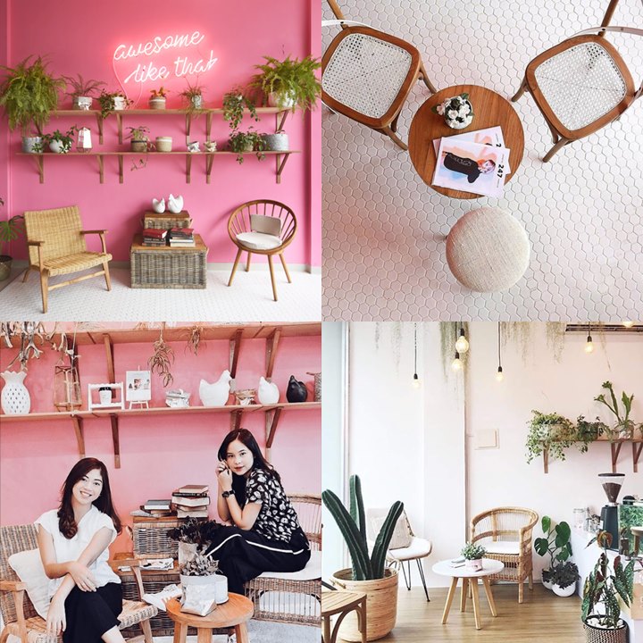 Kunjungi Kafe Bernuansa Pink Cotton Ink Cafe di District 7 Coffee Jakarta