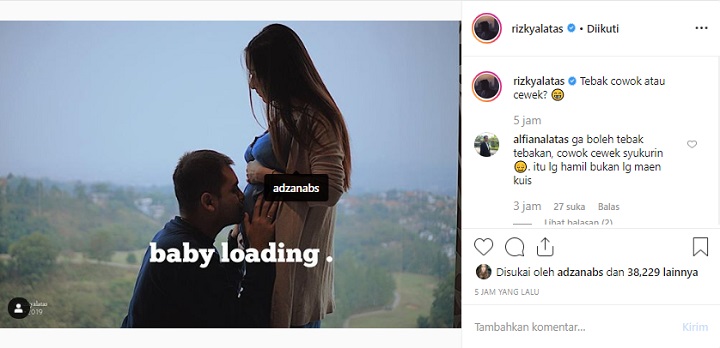 Rizky Alatas Adzana Bing Slamet Tebak Jenis Kelamin