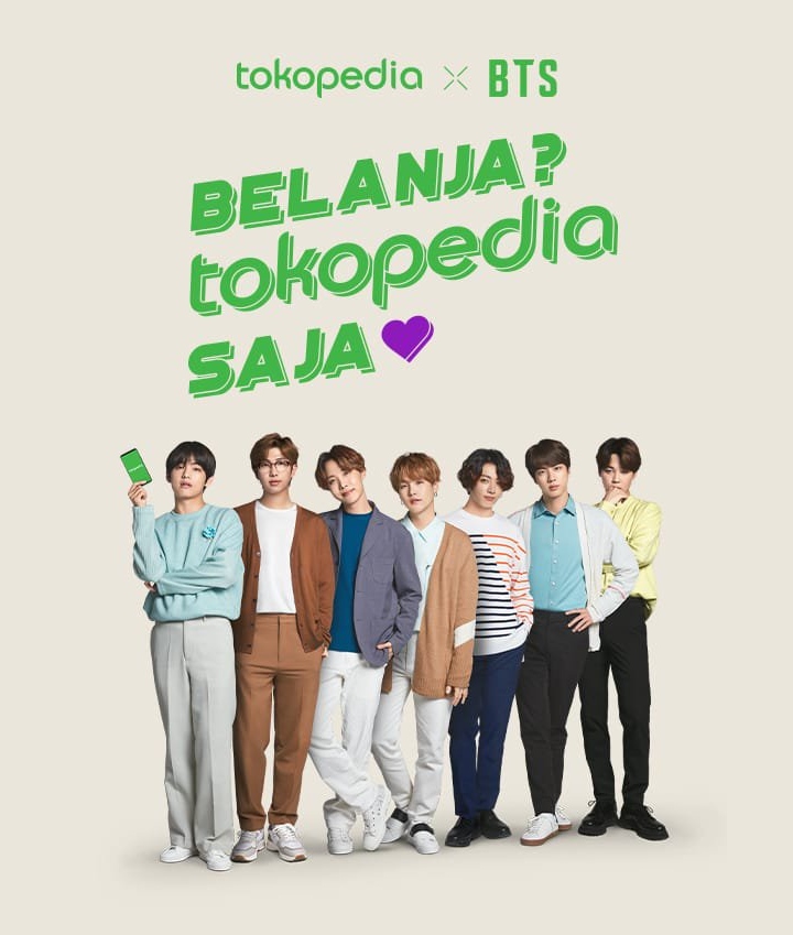 Tokopedia Resmi Umumkan BTS Sebagai Brand Ambassador