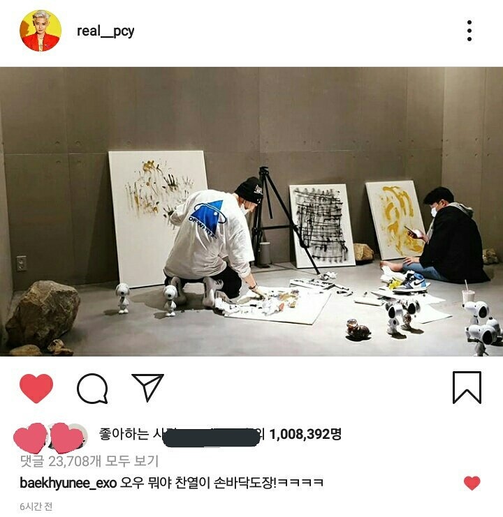 Baekhyun Tetap Perhatian dan Tulis Komentar Ini di Postingan Chanyeol Meski Sedang Jauh di LA