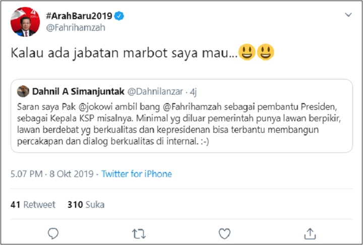 Dahnil Anzar Sarankan Fahri Hamzah Jadi KSP, Begini Respons Eks-Waket DPR