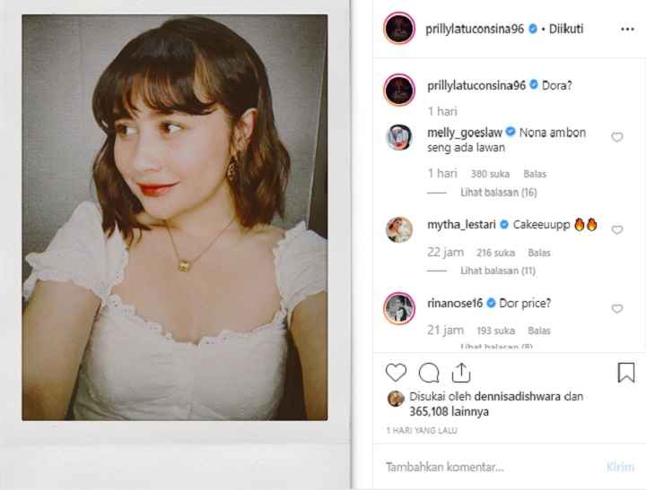 Prilly Latuconsina Bak Noni Belanda Usai Putus, Aksi Mesra 