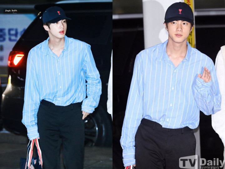 Kocaknya Jin BTS Akui Menyesal Dandan Seperti Ini Saat Berangkat ke Saudi Arabia