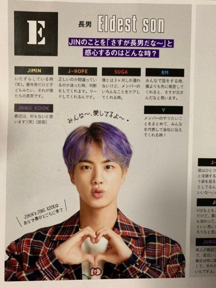 Member BTS Setuju Jin Hyung yang Baik Kecuali Jungkook