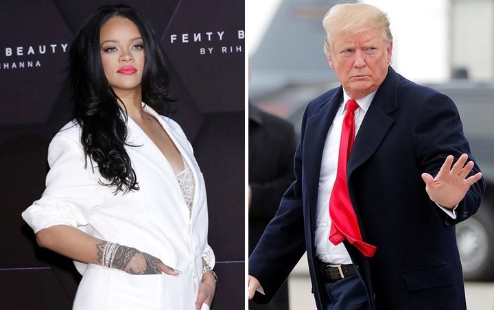 Rihanna Blak-Blakan Sebut Donald Trump Adalah Orang Sakit Jiwa