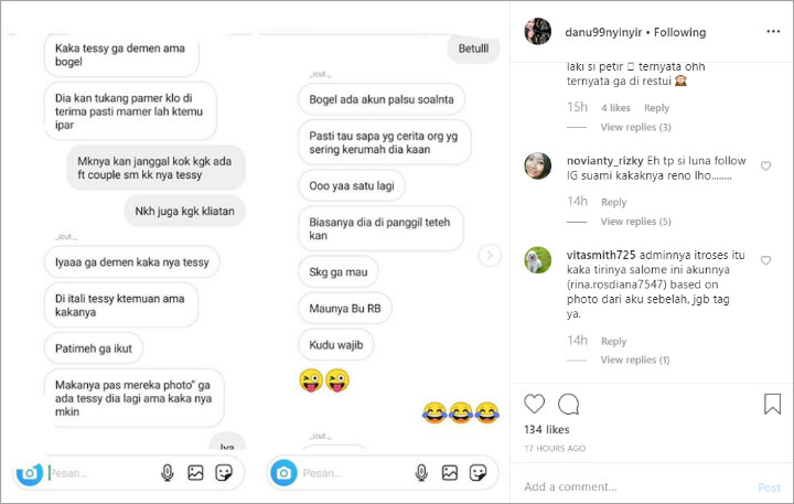 Gosip Syahrini vs Kakak Reino