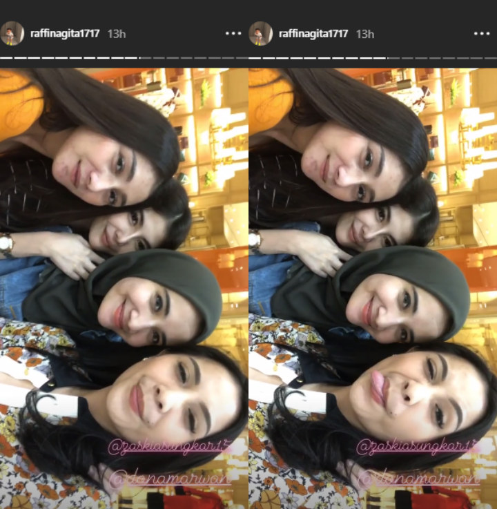 Dikabarkan Lagi Marahan, Zaskia Sungkar Malah Ngakak Sambil Rangkul Nagita Slavina