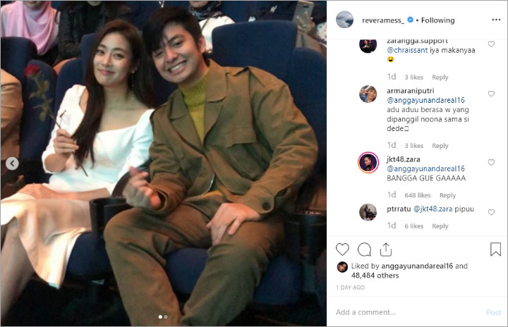 Angga Yunanda dan Kang Sora