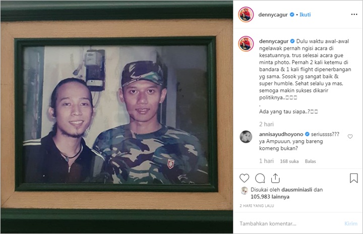 Cerita Masa Lalu Denny Cagur Bareng Agus Yudhoyono Bikin Annisa Pohan Syok