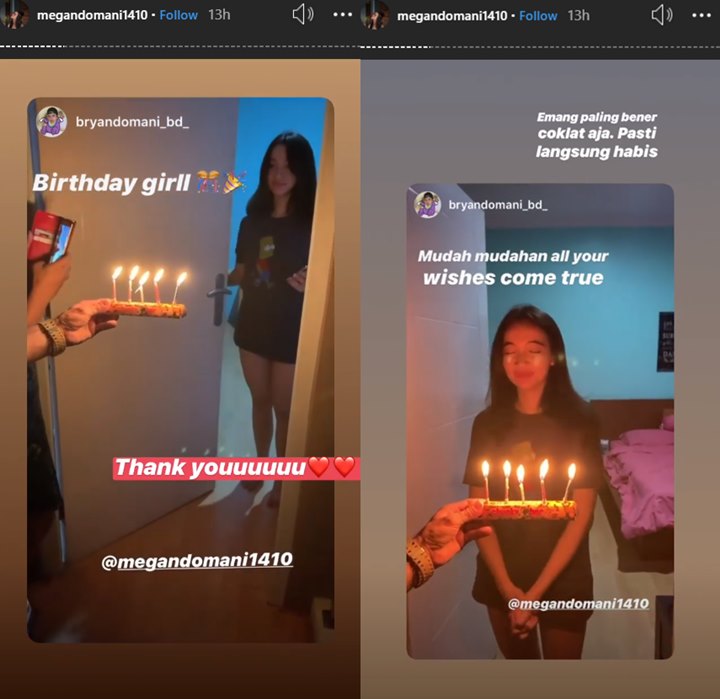 Ulang Tahun, Megan Domani Ngakak Sekaligus Terharu Saat Dapat Kejutan Ini Dari Sang Kakak