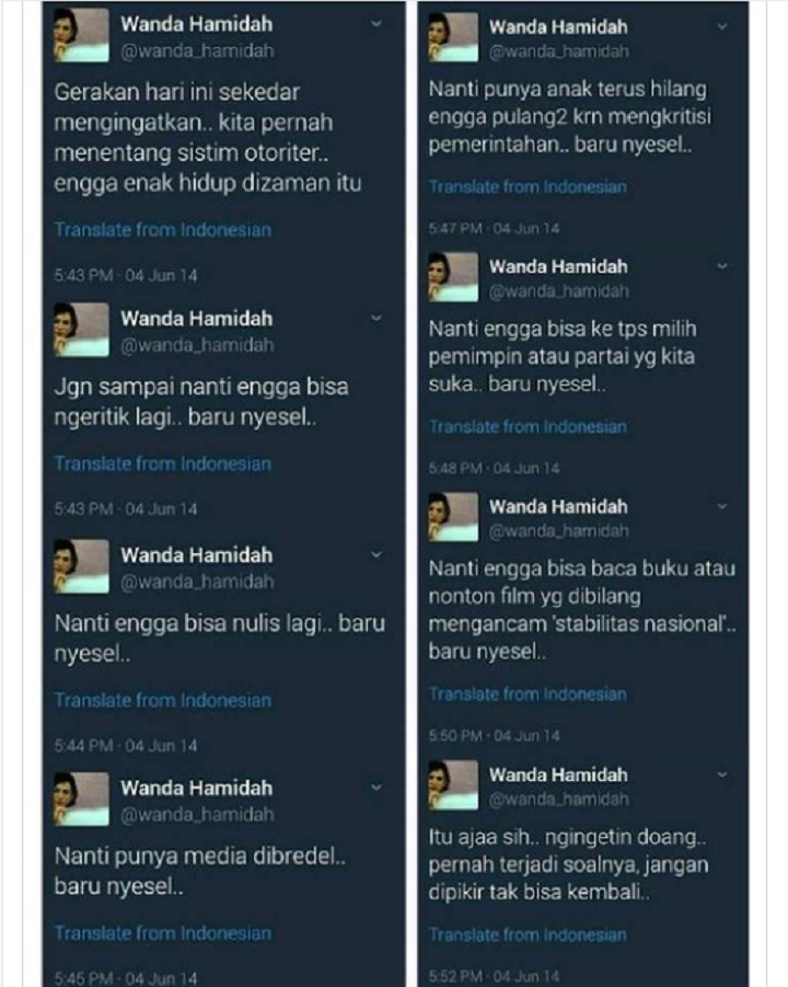 Prediksinya Soal Indonesia Dianggap Jitu, Tagar #WandaHamidahPeramalUlung Trending Topic